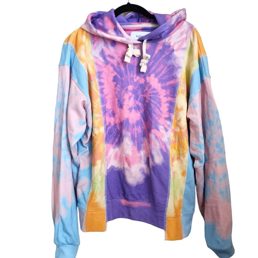 Pistola Joey Kaleidoscope Tie Dye Hoodie Sweatshirt Small Boxy Oversized